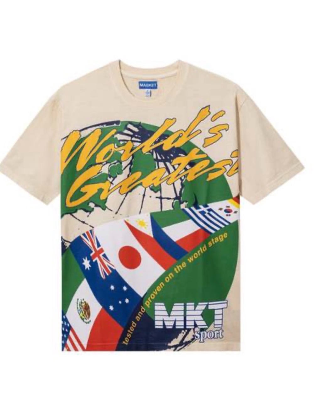 Market Expedition Tee Ecru Size Large